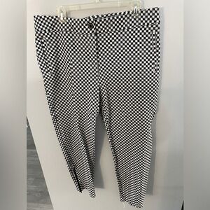 Betabrand cat print cropped pants